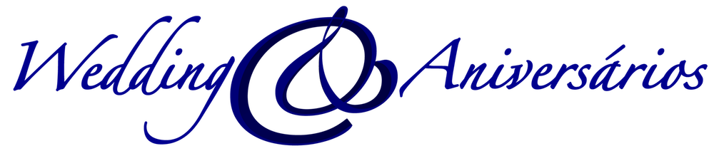 imagem logotipo azul wedding e aniversários oficial